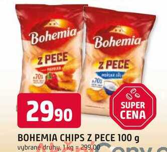 BOHEMIA CHIPS Z PECE 100 g