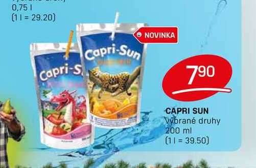 CAPRI SUN Vybrané druhy 200 ml