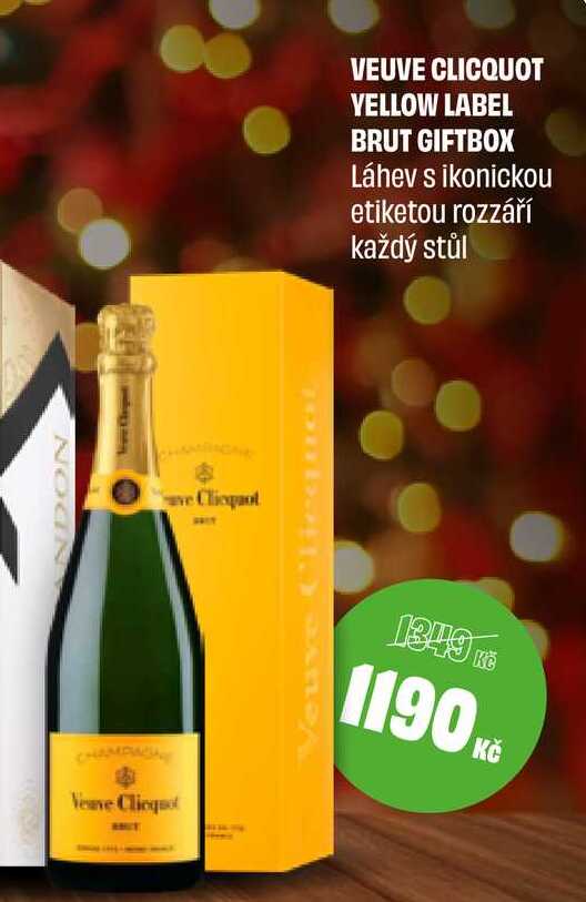 VEUVE CLICQUOT YELLOW LABEL BRUT GIFTBOX 0.75L