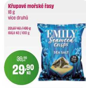 Křupavé mořské řasy 18 g