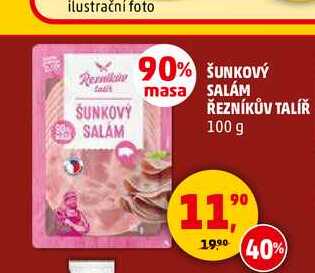 ŠUNKOVÝ SALÁM ŘEZNÍKŮV TALÍŘ, 100 g