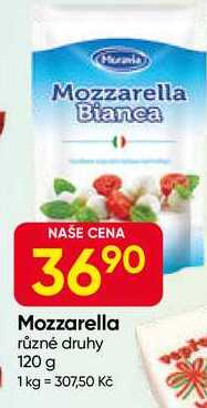 Moravia Mozzarella různé druhy 120 g