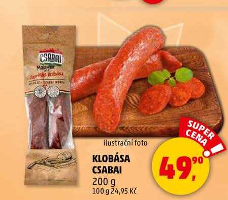 KLOBÁSA CSABAI, 200 g