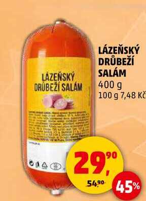 LÁZEŇSKÝ DRŮBEŽÍ SALAM, 400 g