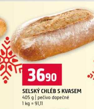 SELSKÝ CHLÉB S KVASEM 405 g pečivo dopečné