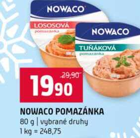 NOWACO POMAZÁNKA 80 g vybrané druhy 