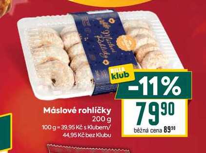 Máslové rohlíčky 200 g