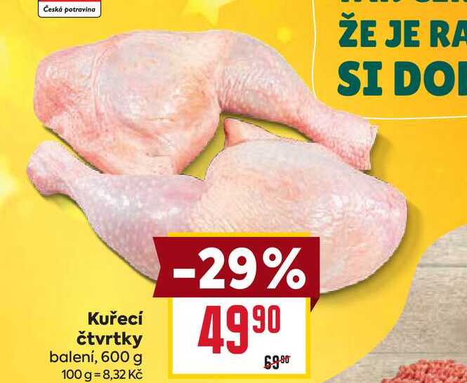 Kuřecí čtvrtky balení, 600 g