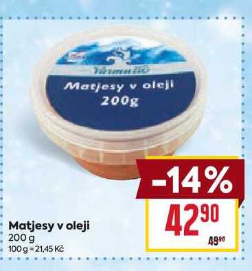 Matjesy v oleji 200 g