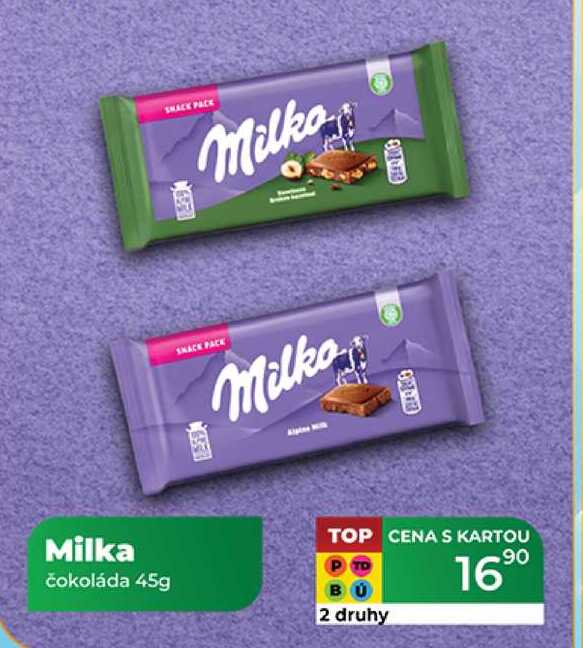 Milka čokoláda 45 g