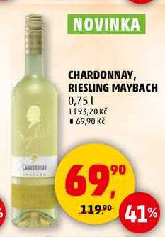 CHARDONNAY, RIESLING MAYBACH, 0,75 l