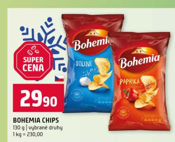 BOHEMIA CHIPS 130 g vybrané druhy