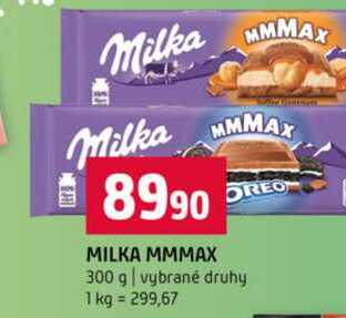 MILKA MMMAX 300 g vybrané druhy