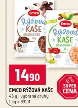 EMCO RÝŽOVÁ KAŠE 45 g vybrané druhy