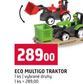 ECO MULTIGO TRAKTOR 1 ks vybrané druhy