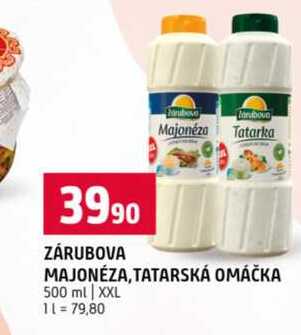 ZÁRUBOVA MAJONÉZA, TATARSKÁ OMÁČKA 500 ml