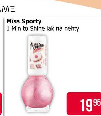ΜΕ Miss Sporty 1 Min to Shine lak na nehty