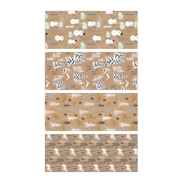 Anděl Přerov Balicí papír zima s ražbou mix 4 motivů