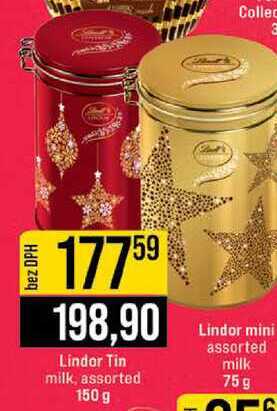 Lindor Tin milk, assorted 150 g