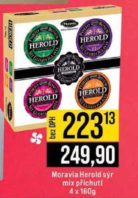 Moravia Herold syr mix příchutí 4 x 160g 