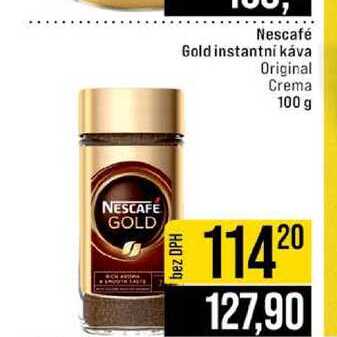 Nescafé Gold instantní káva Original Crema 100 g