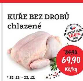 KUŘE BEZ DROBŮ chlazené 1kg  