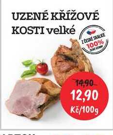 UZENÉ KŘÍŽOVÉ KOSTI velké 100g 