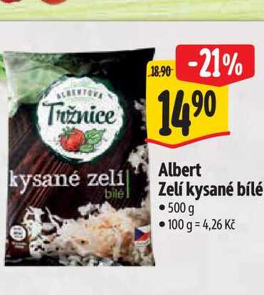 Albert Zelí kysané bílé 500 g