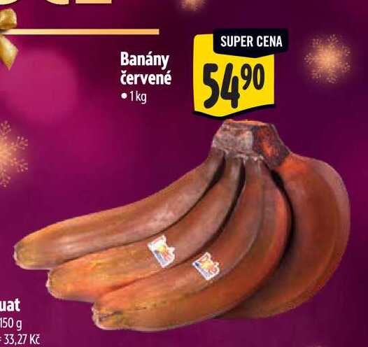 Banány červené 1kg