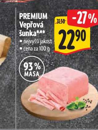 PREMIUM Vepřová šunka 100 g