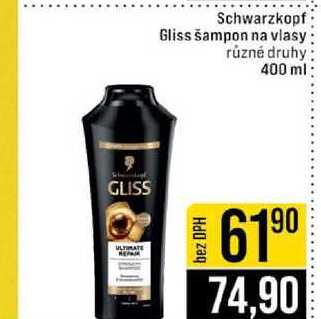 Schwarzkopf Gliss šampon na vlasy různé druhy 400 ml