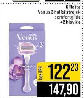 Gillette Venus 3 holící strojek comfortglide +2 hlavice