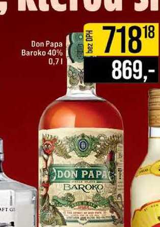 Don Papa Baroko 40% 0,7l