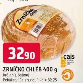 ZRNÍČKO CHLÉB 400 g