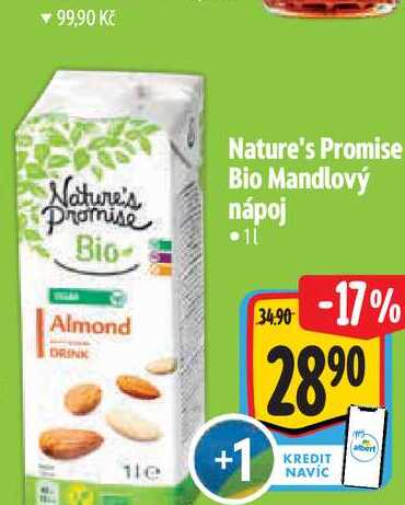   Nature's Promise Bio mandlový nápoj 1 l