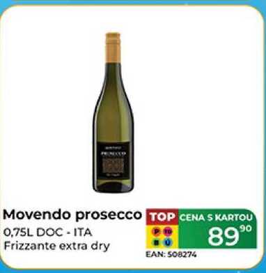 Movendo prosecco 0,75L DOC - ITA Frizzante extra dry
