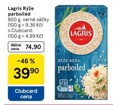 Lagris Rýže parboiled, 800 g