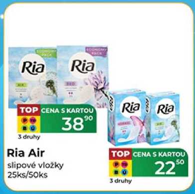 Ria Air slipové vložky 25ks/50ks