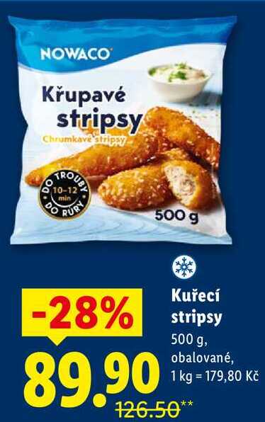 Kuřecí stripsy, 500 g