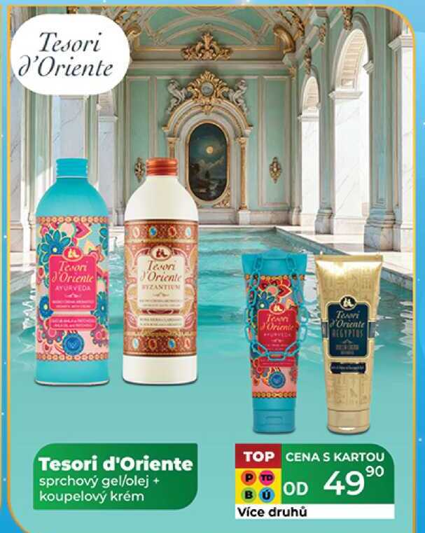 Tesori d'Oriente sprchový gel/olej + koupelový krém  