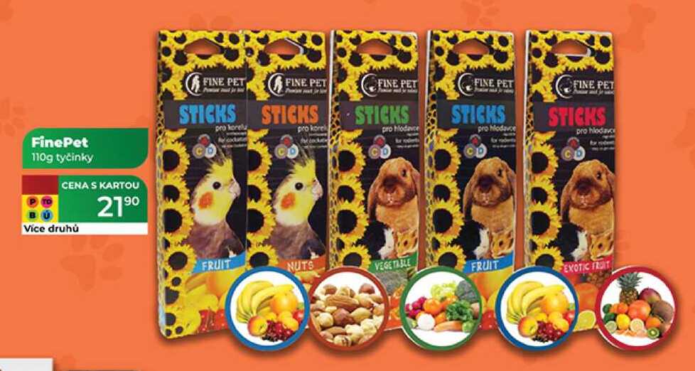 FinePet 110g tyčinky 