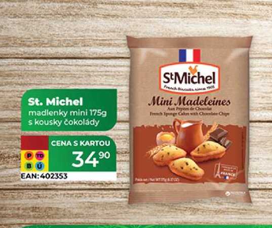 St. Michel madlenky mini 175g s kousky čokolády