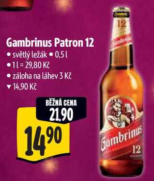 Gambrinus Patron 12, 0,5 l