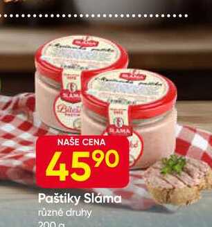 Paštiky Sláma různé druhy 200 g