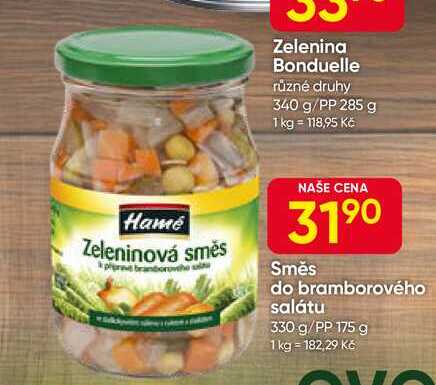 Hamé Zeleninová směs k přípravě bramborového salátu 330g/PP 175g