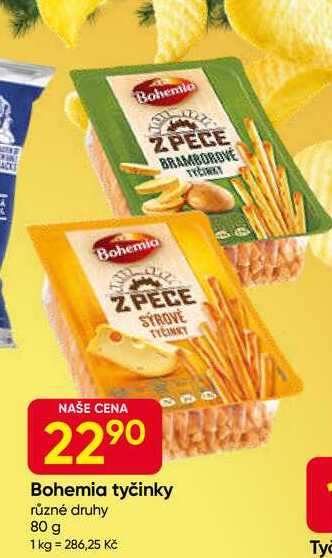 Bohemia tyčinky různé druhy 80 g 
