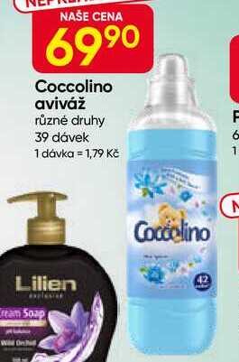 Coccolino aviváž různé druhy 39 dávek