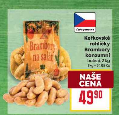 Brambory konzumní balení, 2 kg