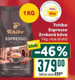 Tchibo Espresso Zrnková káva 1kg v akci