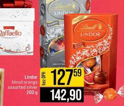 Lindor blood orange assorted silver 200 g 